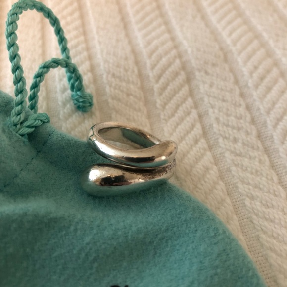 Authentic Tiffany & Co. Teardrop Ring - Picture 2 of 5